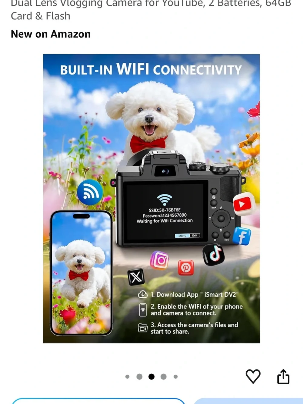 Brand new 8K digital WiFi Camera